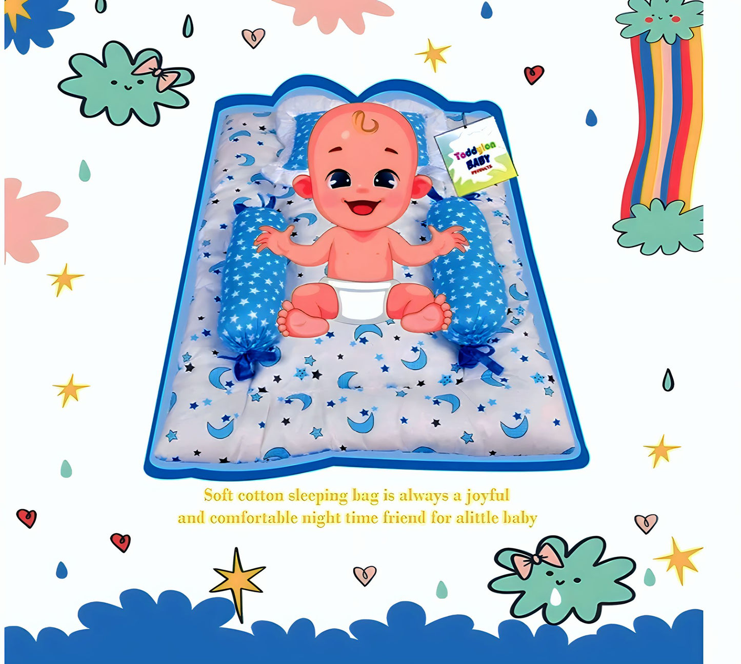 Newborn Baby Bedding Set | Pack of 3 (0–7 Months)