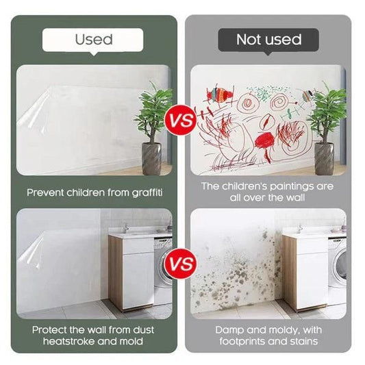 Self-Adhesive Transparent Wall Protection Film (Pack of 2)