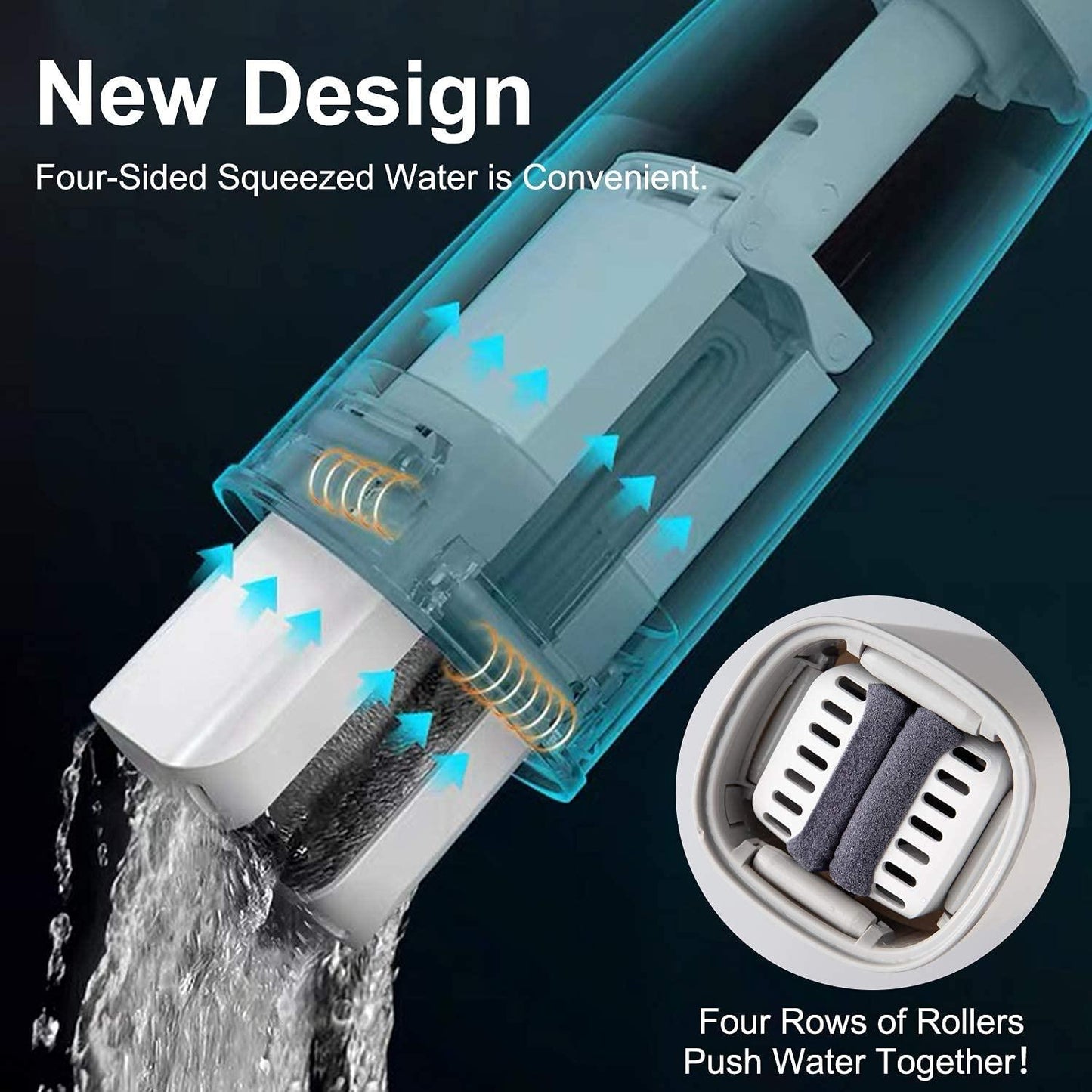 Portable Mini Mop for Home & Kitchen – Foldable, Compact & Powerful Cleaning Tool