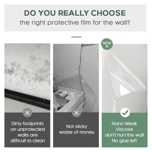 Self-Adhesive Transparent Wall Protection Film (Pack of 2)
