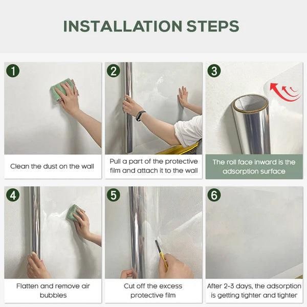 Self-Adhesive Transparent Wall Protection Film (Pack of 2)