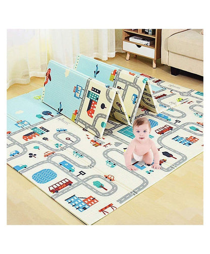 Waterproof & Foldable Baby Crawling Play Mat | Reversible, BPA-Free XPE Foam