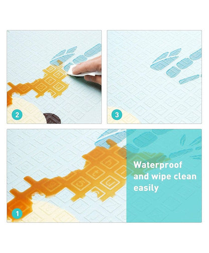 Waterproof & Foldable Baby Crawling Play Mat | Reversible, BPA-Free XPE Foam