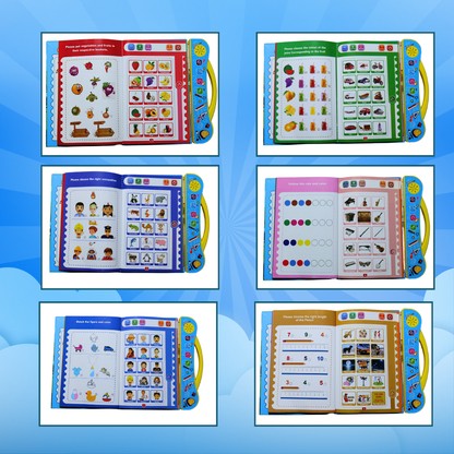 Intelligence Learning Book for Kids (1-5+ Years) – Smart Talking Book with Sound, Music & Interactive Learning
