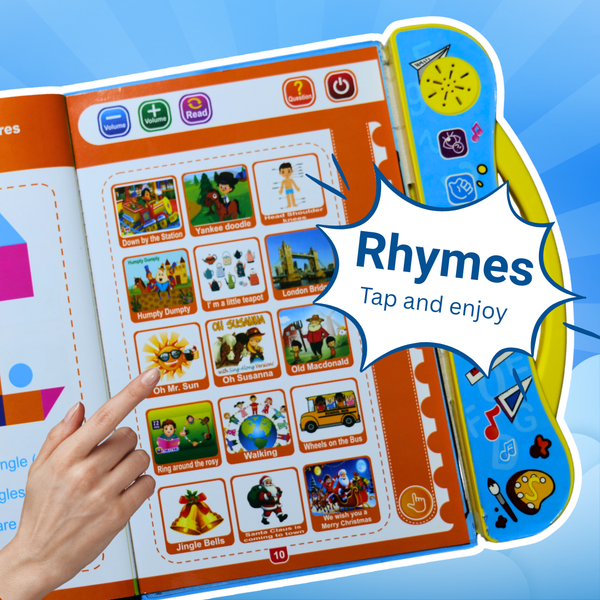Intelligence Learning Book for Kids (1-5+ Years) – Smart Talking Book with Sound, Music & Interactive Learning