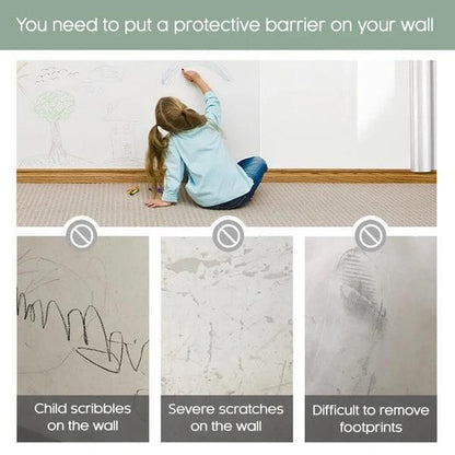 Self-Adhesive Transparent Wall Protection Film (Pack of 2)