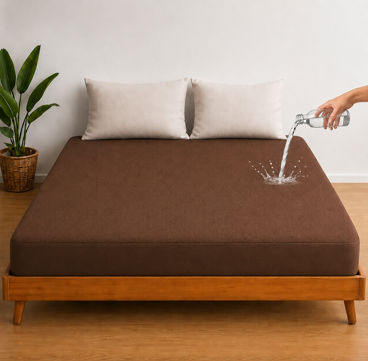 Premium Waterproof Mattress Protector – Protect Against Spills, Sweat & Bedwetting