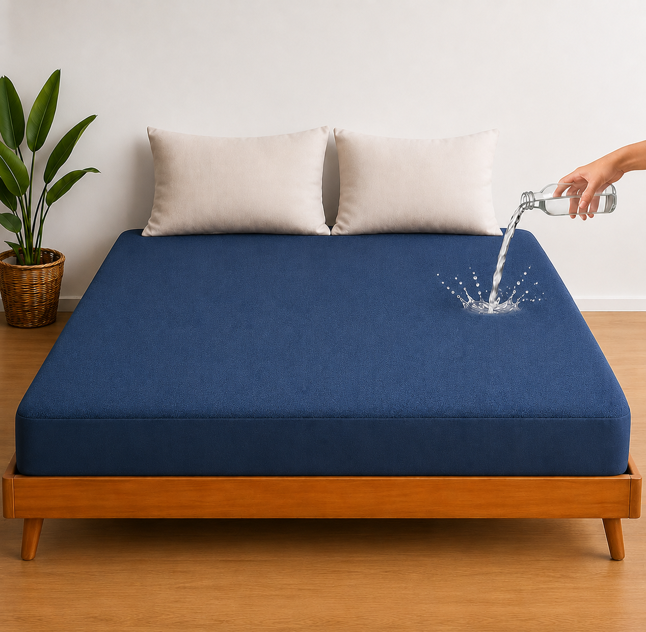 Premium Waterproof Mattress Protector – Protect Against Spills, Sweat & Bedwetting