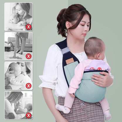 Baby Carrier Newborn to ToBreathable Baby Sling Carrier for Newborn to Toddler | 3D Mesh Cotton Wrap | Adjustable, Lightweight & Hands-Free for Moms & Dads (0-2 Years)